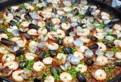 Paella on the Patio at El Paseo!