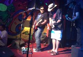 Chad Kroger from Nickelback and Toby Keith hanging out together at the Cabo Wabo 