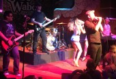 Chad Kroger from Nickelback and Toby Keith hanging out together at the Cabo Wabo 